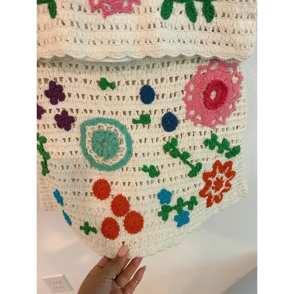 Love The Label Crochet Floral Two-Piece Set – Size Small – NWT